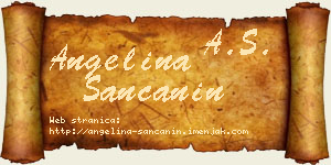 Angelina Sančanin vizit kartica